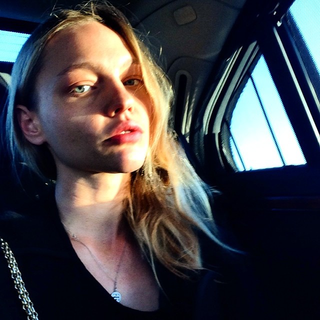 Sasha Pivovarova's selfie game is also strong