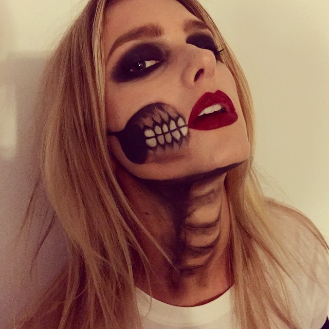 Sigrid Agren shows some bones