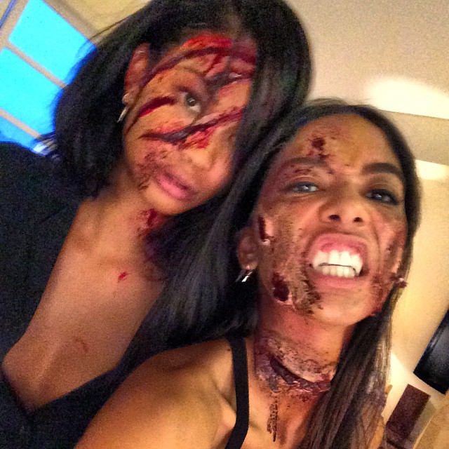 Chanel Iman & Heidi de la Rosa got some gnarly scars on their pretty faces