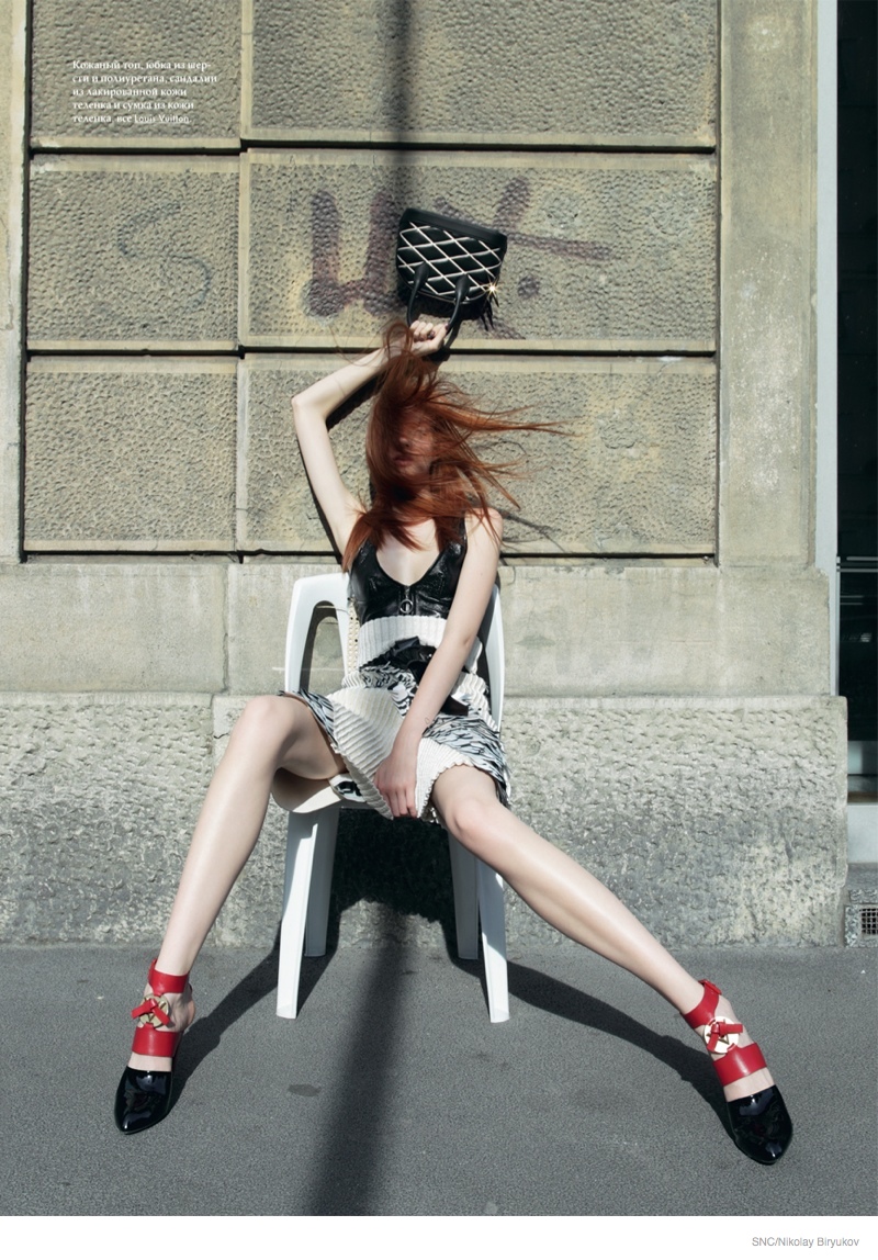 Anastasia Ivanova Models Louis Vuitton for SnC by Nikolay Biryukov