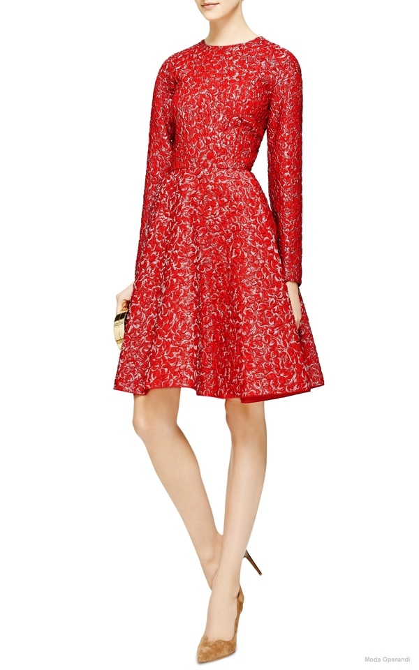 giambattista-valli-a-line-cloque-dress-red