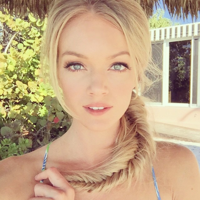 Lindsay Ellingson shares a braided hairstyle