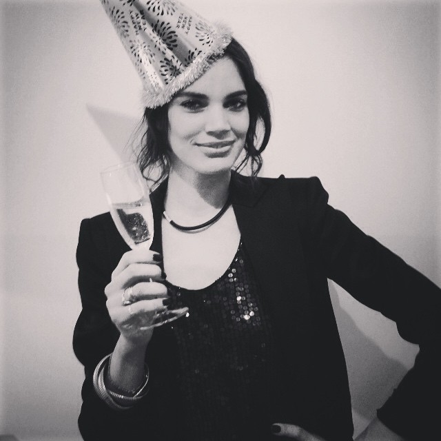 Rianne ten Haken celebrates the New Year