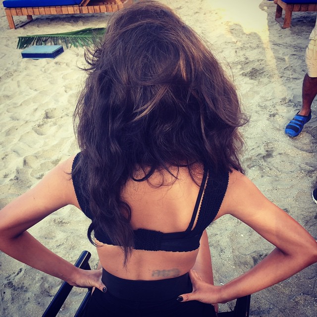 Chrissy Teigen has gone from blonde to brunette. 