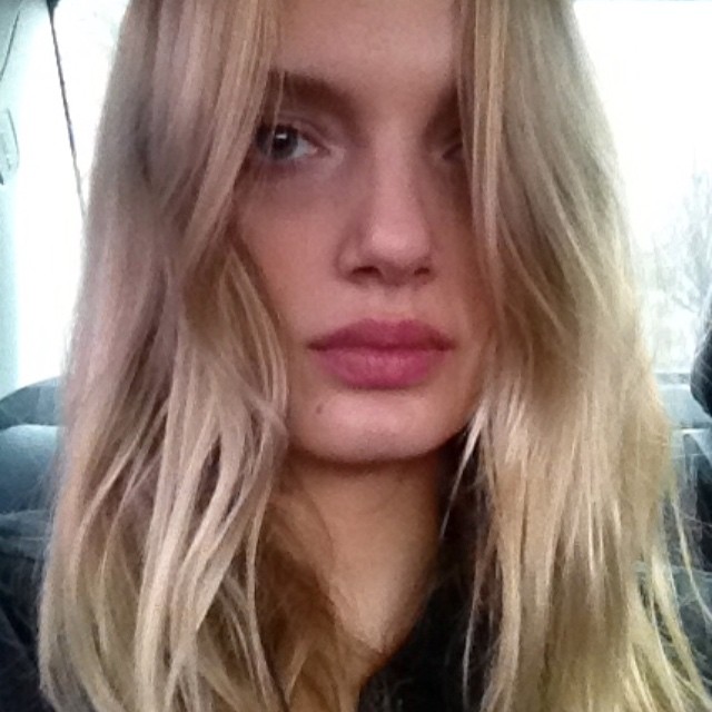 Lily Donaldson takes a selfie