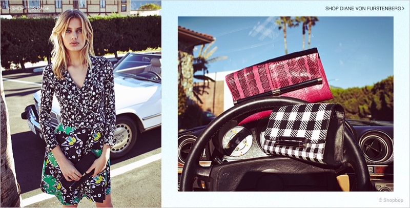 Accessories are spotlighted with gingham prints.