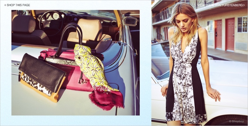 The wrap dress goes sleeveless for spring.