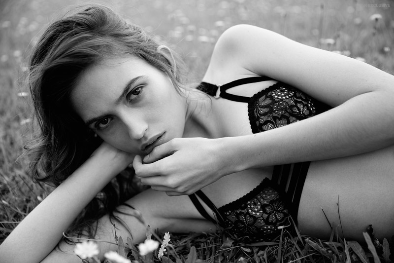 Lonely Lulu Strap Bra in Black, Vintage Denim Shorts from Vintage by Jess Pisanelli at Glebe Markets