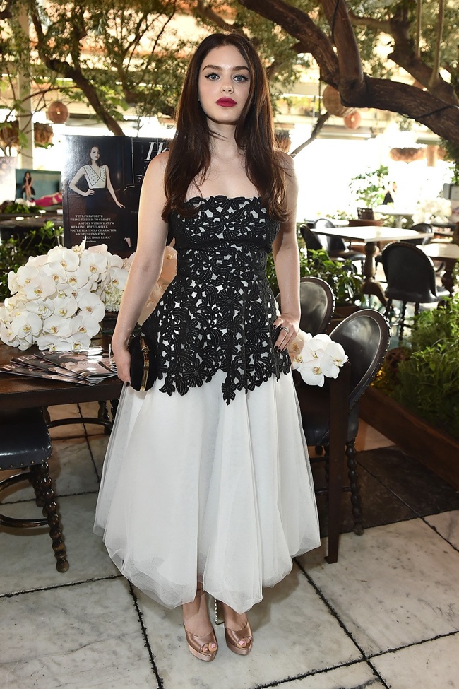 Odeya Rush wore a Sachin & Babi Noir dress in black and white.