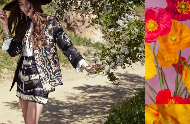 Stand out from the crowd in a mixed-media jacket. 