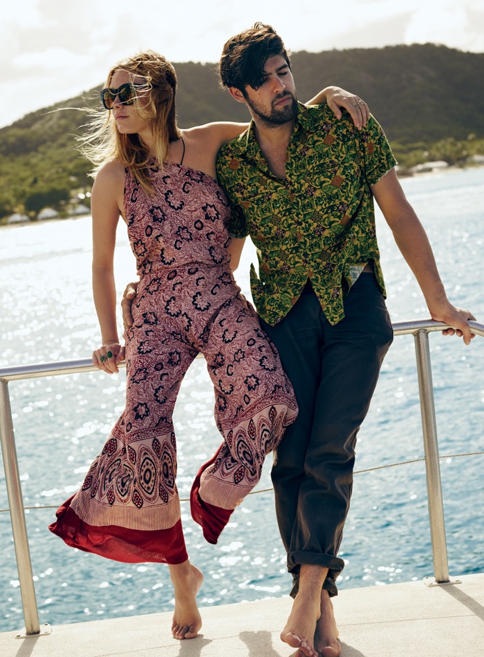 The new style book features jumpsuits in bohemian prints