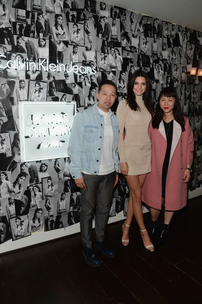 Kendall Jenner, Humberto Leon and Carol Lim. Photo: Getty Images Entertainment