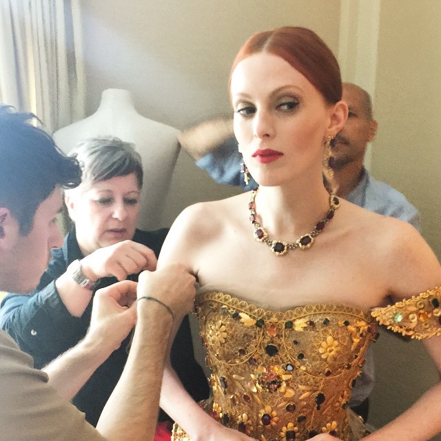Karen Elson will wear Dolce & Gabbana at the 2015 Met Gala