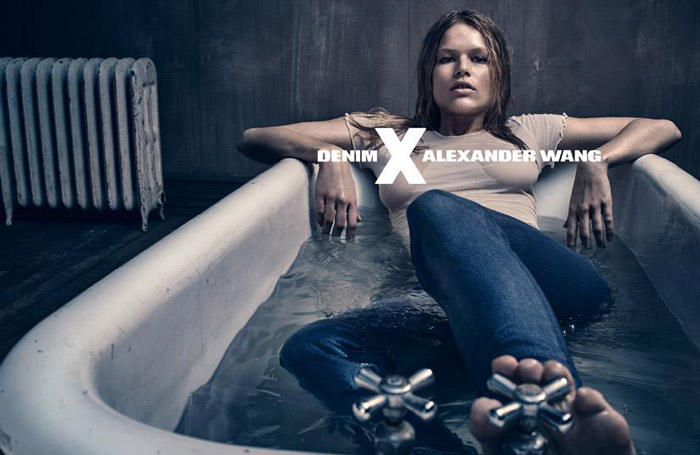 Anna Ewers stars in the Alexander Wang Denim campaign 