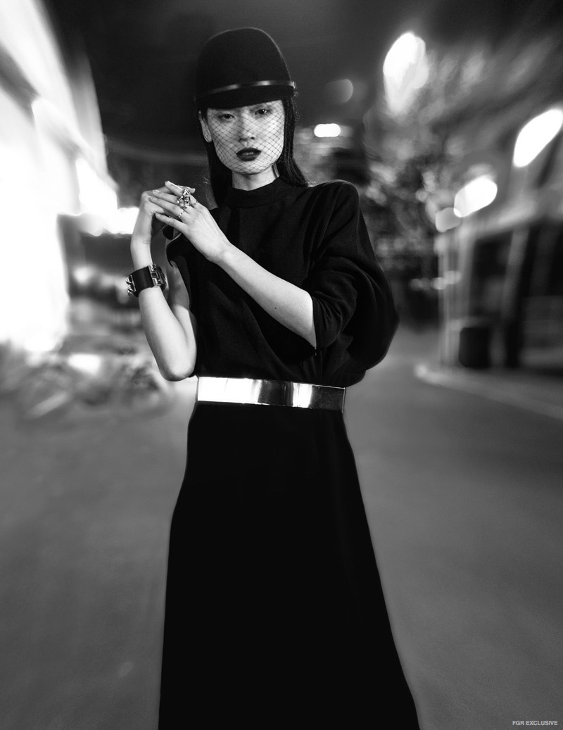 Dress Givenchy; Skirt, Hat & Belt stylist's own, Bracelet Hermes 