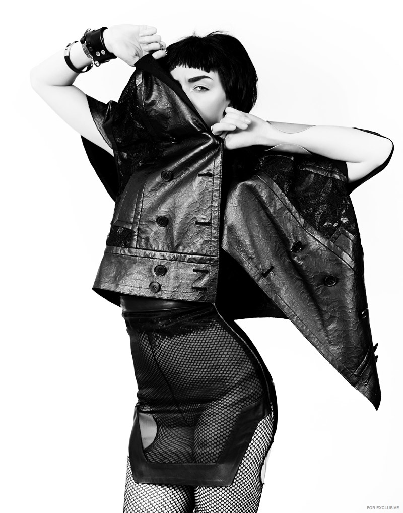 Skirt Ashton Michael, Jacket Lie Sangbong, Cuffs Charles Albert, Rings Maison de Morgana, Rings The 2 Bandits, Dragonfly Earrings Phillip Gavriel