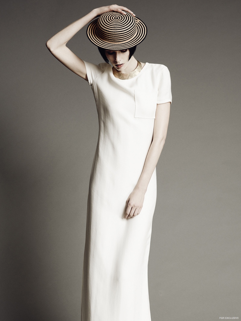 Dress Lanvin, Necklace Laurel Hill Jewelry, Hat Moody & Farrell