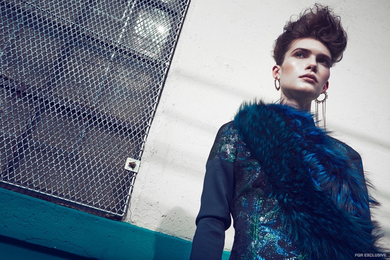 Dress Daniel Silverstain, Fur Stoles Adrienne Landau, Earrings Alibi