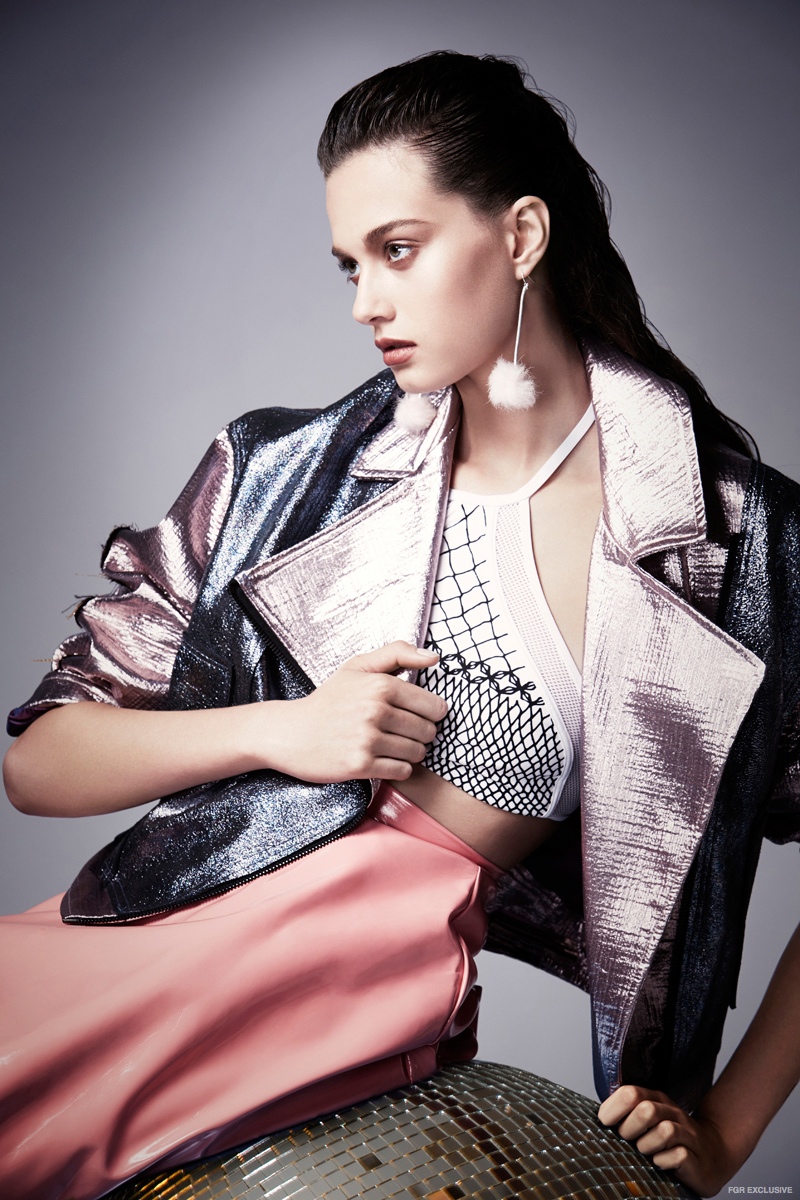LP33.3 Jacket, Prism Halter Top, Topshop Skirt