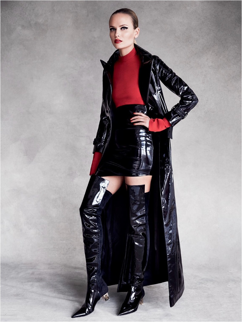Natasha Poly Makes a Case for ThighHigh Boots in Vogue Russia Editorial
