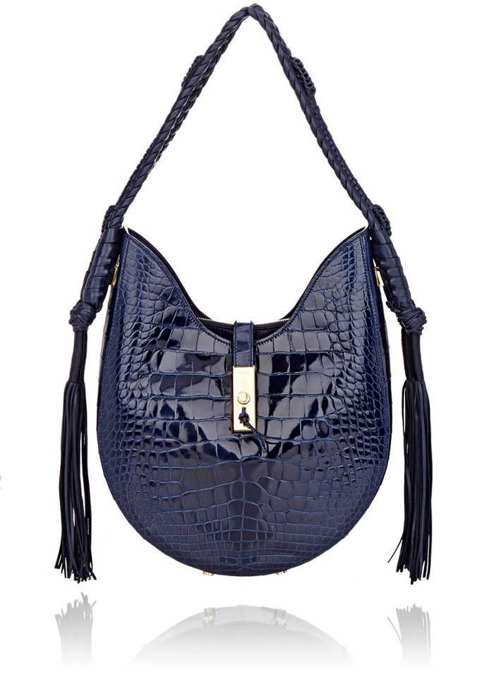 Altuzarra Crocodile Ghianda Bullrope Small Hobo Bag available for $28,000