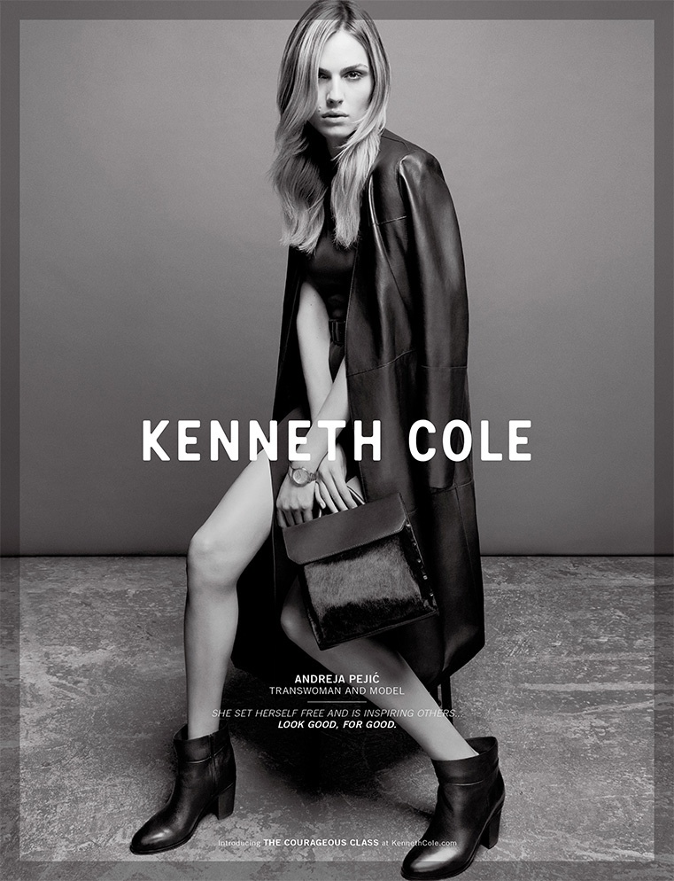 Andreja Pejic for Kenneth Cole