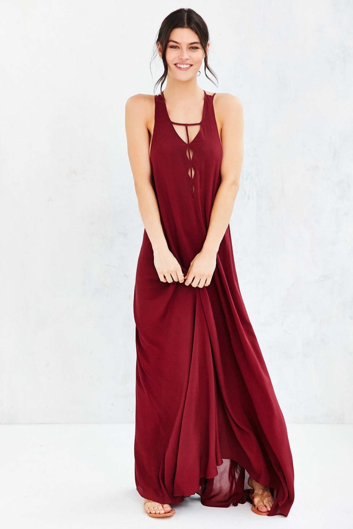 Ecote Lacey Cutout Maxi Dress available for 119.00