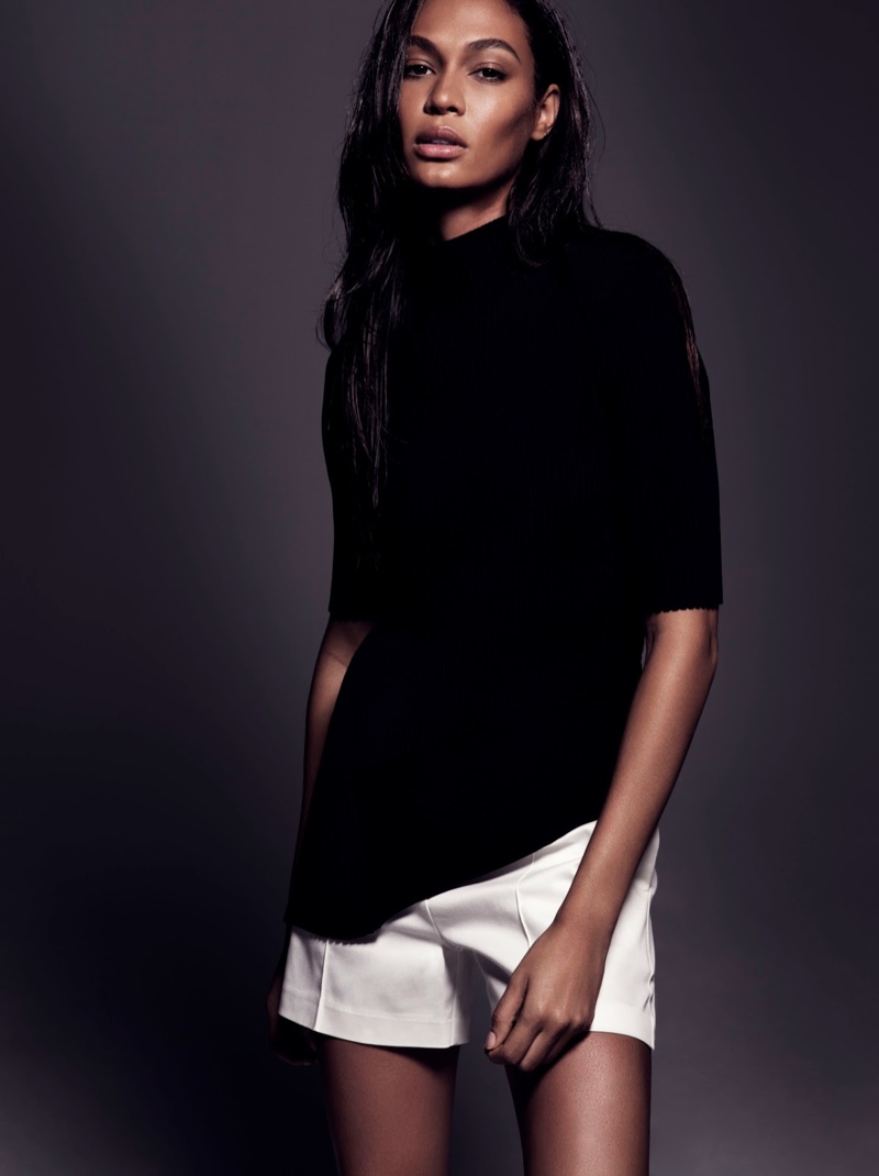 Joan models sleek and minimal fashions for the editorial