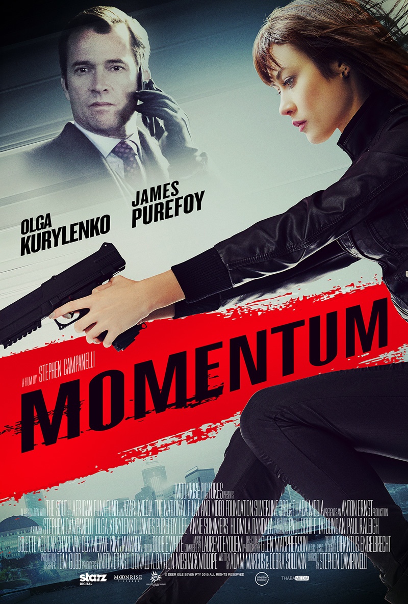Actress Olga Kurylenko stars in a new action thriller called ‘Momentum’. She plays a thief who gets caught up in one last heist where things go awry. The film is set for release on October 16, 2015 in the US. 