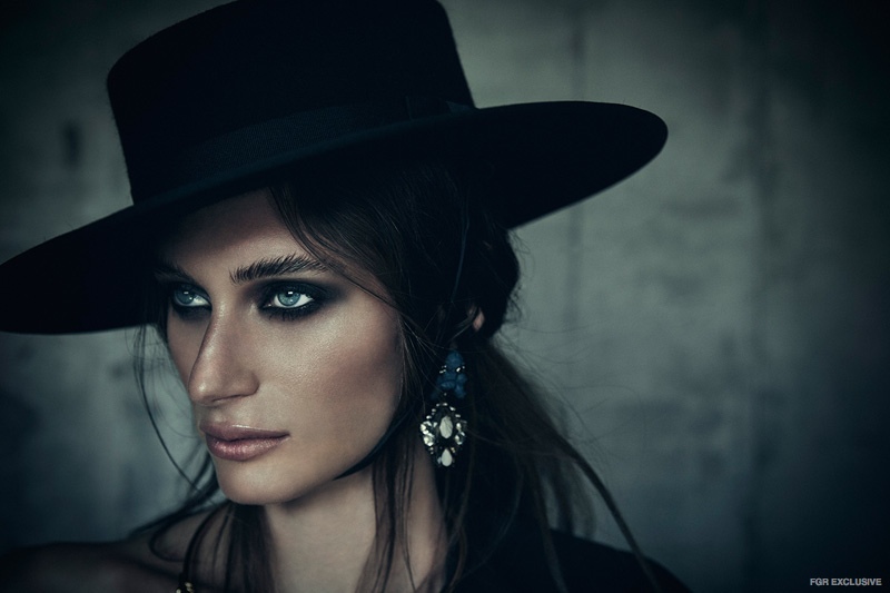 Hills Gaucho Hat from City Hatters (Worn Throughout), Ek Thongprasert Earring from Christine