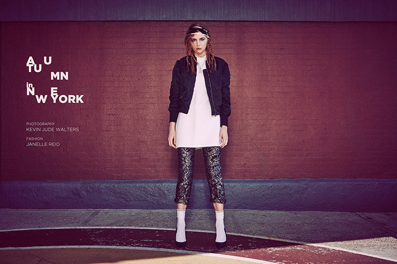Jacket Spiewak, Dress Lina Michal, Pants True Royal, Socks Reebok, Shoes Charles by Charles David, Necklace Solomeina