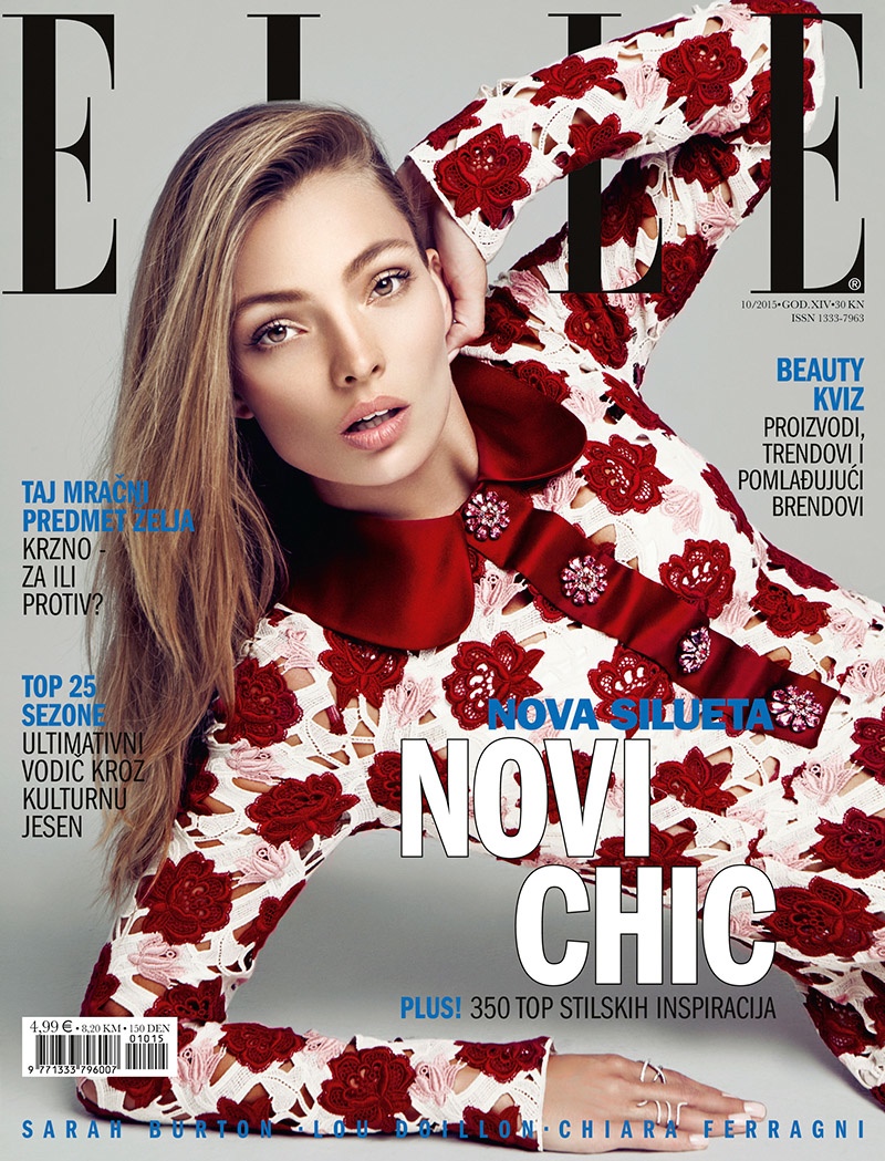 Carola Remer on ELLE Croatia October 2015 cover
