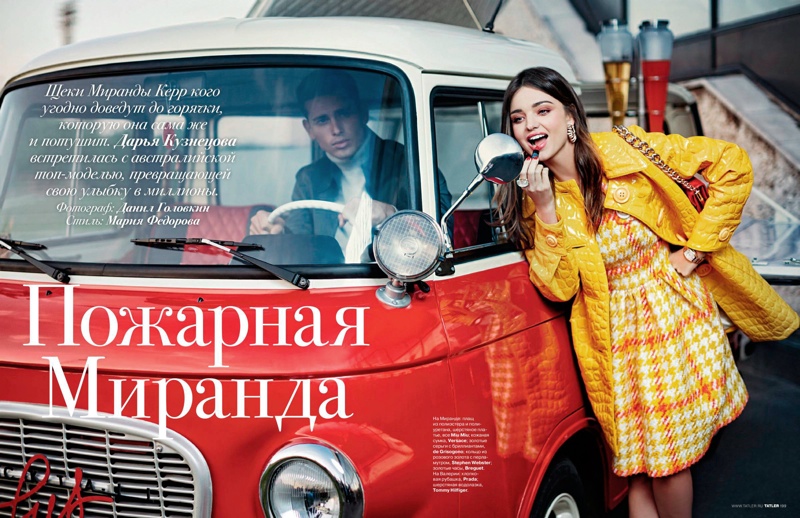 Miranda Kerr poses for Tatler Russia
