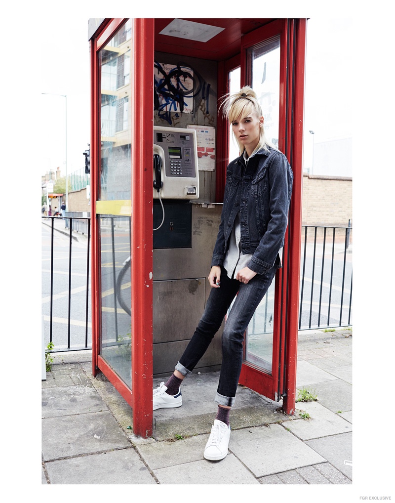 Jeans Citizens of Humanity, Shirt Levi’s, Jacket Citizens of Humanity, Socks Topshop, Shoes adidas