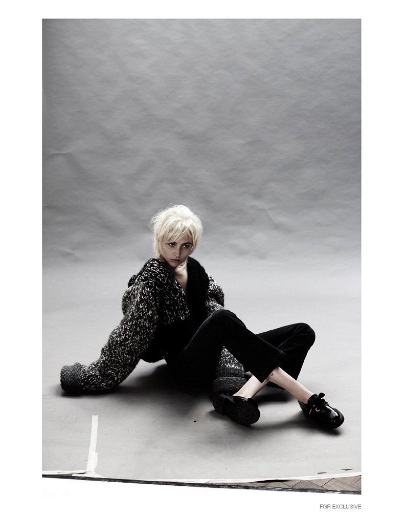 Cardigan TBC, Trousers Citizens of Humanity, Shoes Paul & Joe, Rings (worn throughout) Ekria