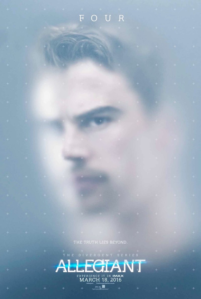Theo James on Allegiant movie poster