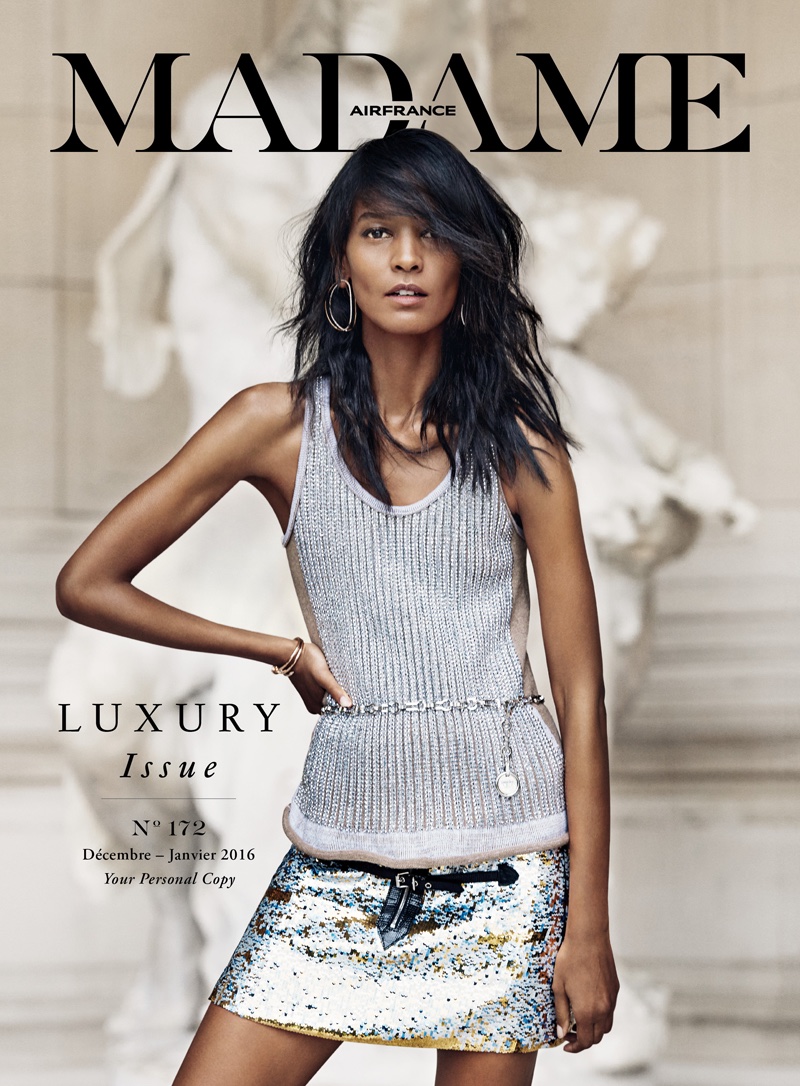 Liya Kebede on Air France Madame December-January 2015.2016 cover