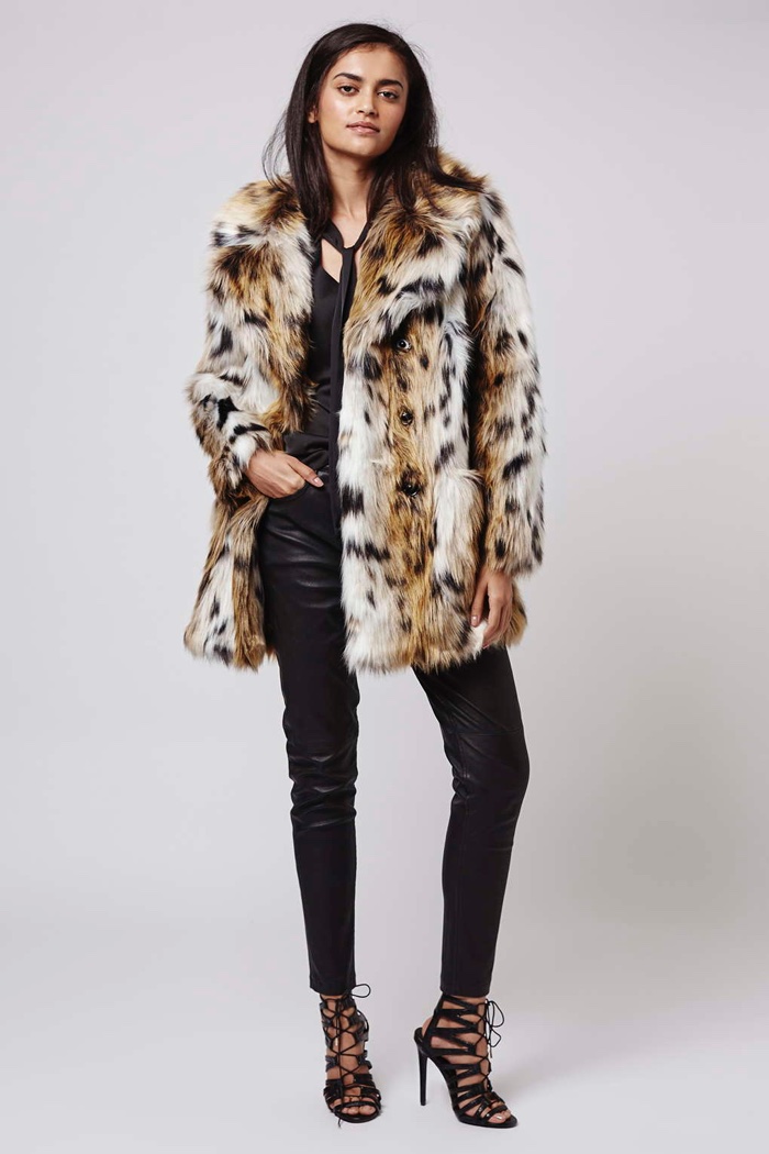 Leopard Print Hooded Faux Fur Coat Jackets Coats Zaful Kate Moss Lily Allen Myleene Kl Leopard Print Coat Popsugar Fashion Uk