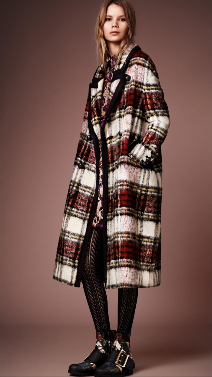 burberry plaid coat