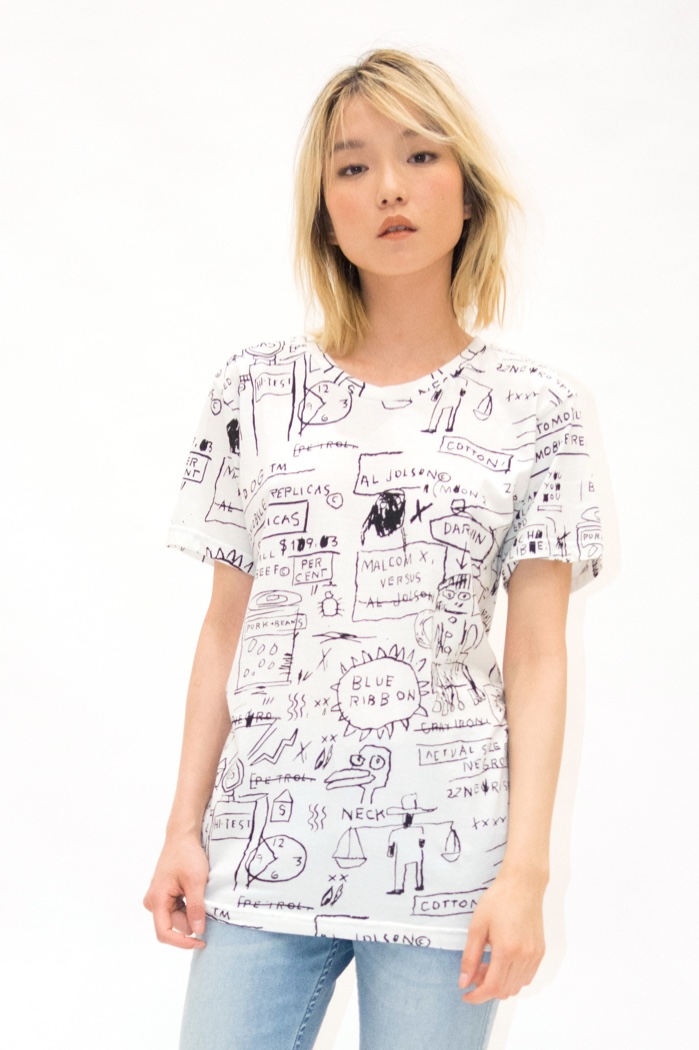 ELEVENPARIS x Basquiat T-Shirt with Writing
