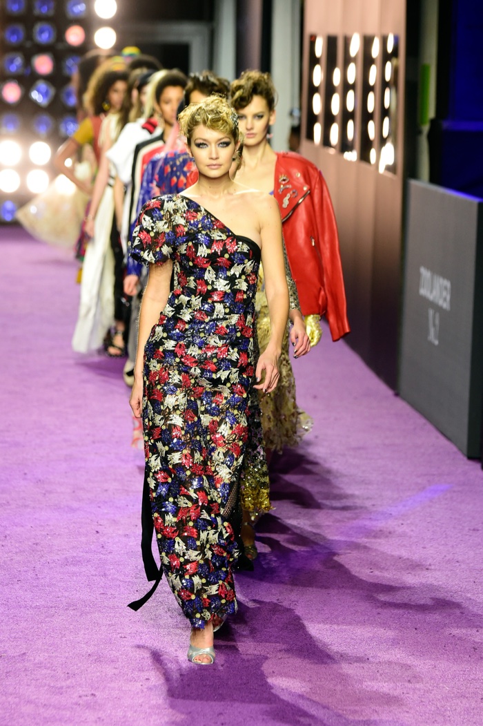 Finale of runway show led by Gigi Hadid