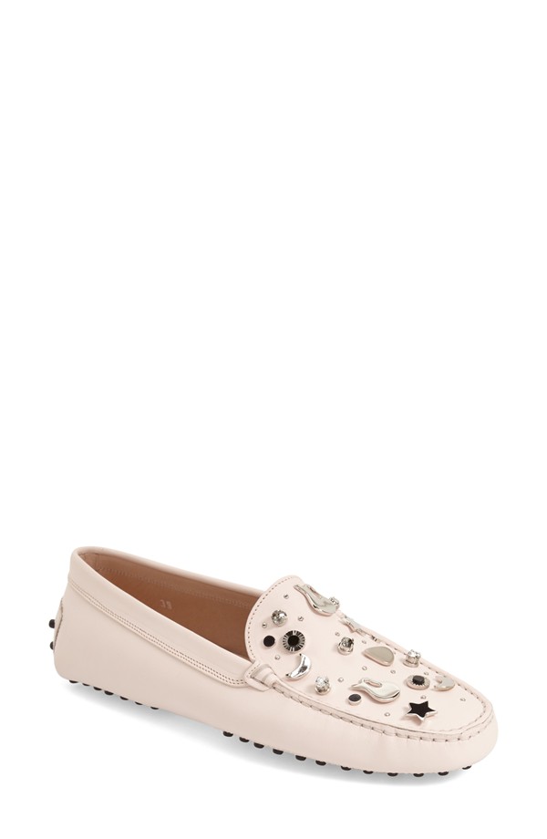 Tod's Gommini Guitar Embellished Driving Loafer