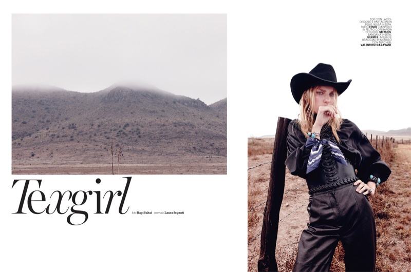 Marique Schimmel stars in Marie Claire Italia's March issue