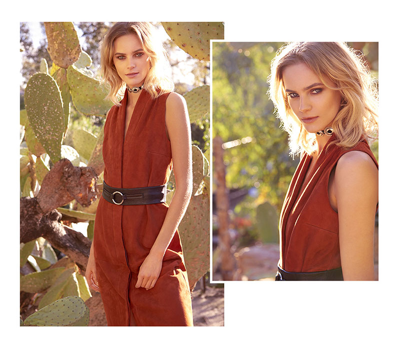 VEDA New Suede Dress and Vanessa Mooney Concho Choker Necklace