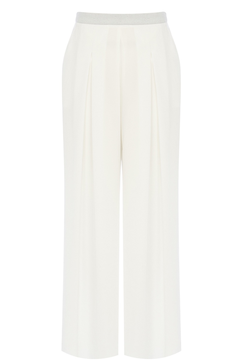 Coast Cannes Ivory Palazzo Pants