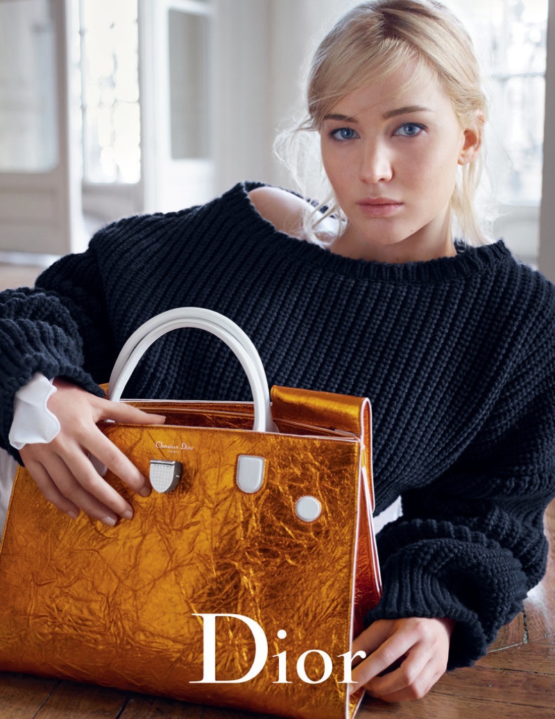 Jennifer Lawrence stars in Dior's spring-summer 2016 handbag campaign