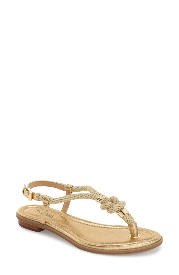 gold sandals uk flat