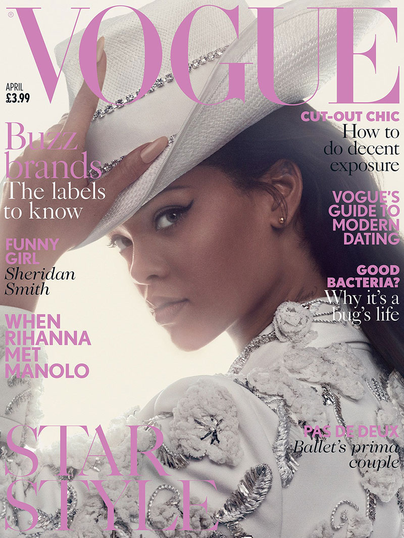 Rihanna on Vogue UK April 2016 Cover
