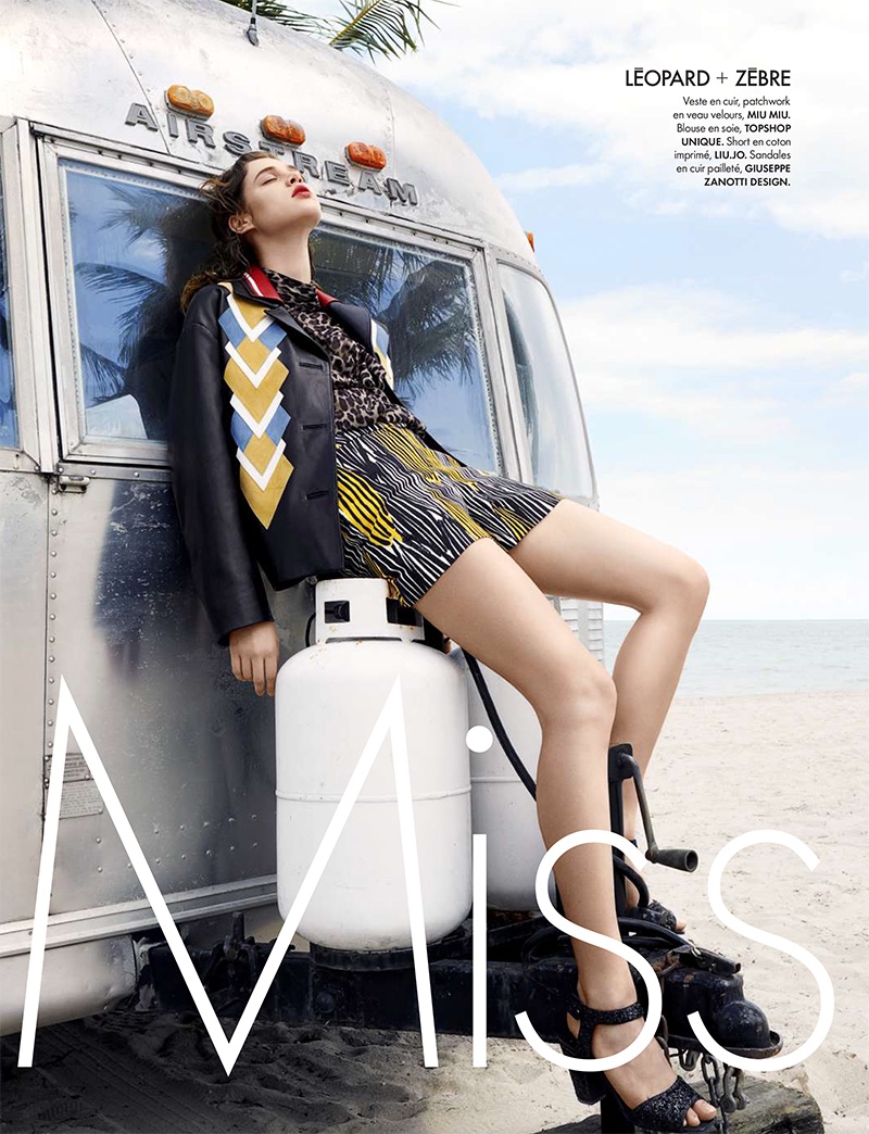 Anais Pouliot stars in ELLE France’s April issue