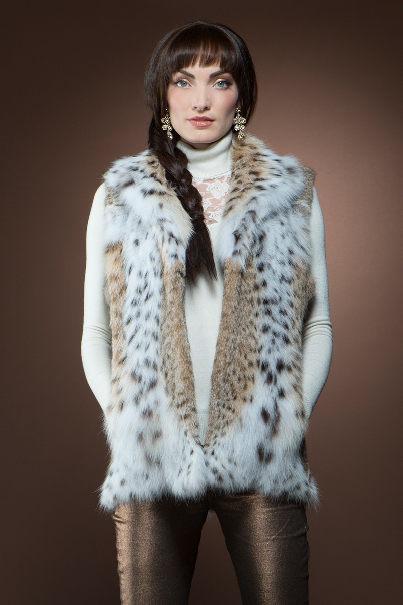 Anamoda Natural American Lynx Fur Vest $5,995 - Be inspired by Rachel Zoe with a fur vest. Pair with a long sleeve top and flared pants or wear with a maxi dress for that perfect bohemian look.